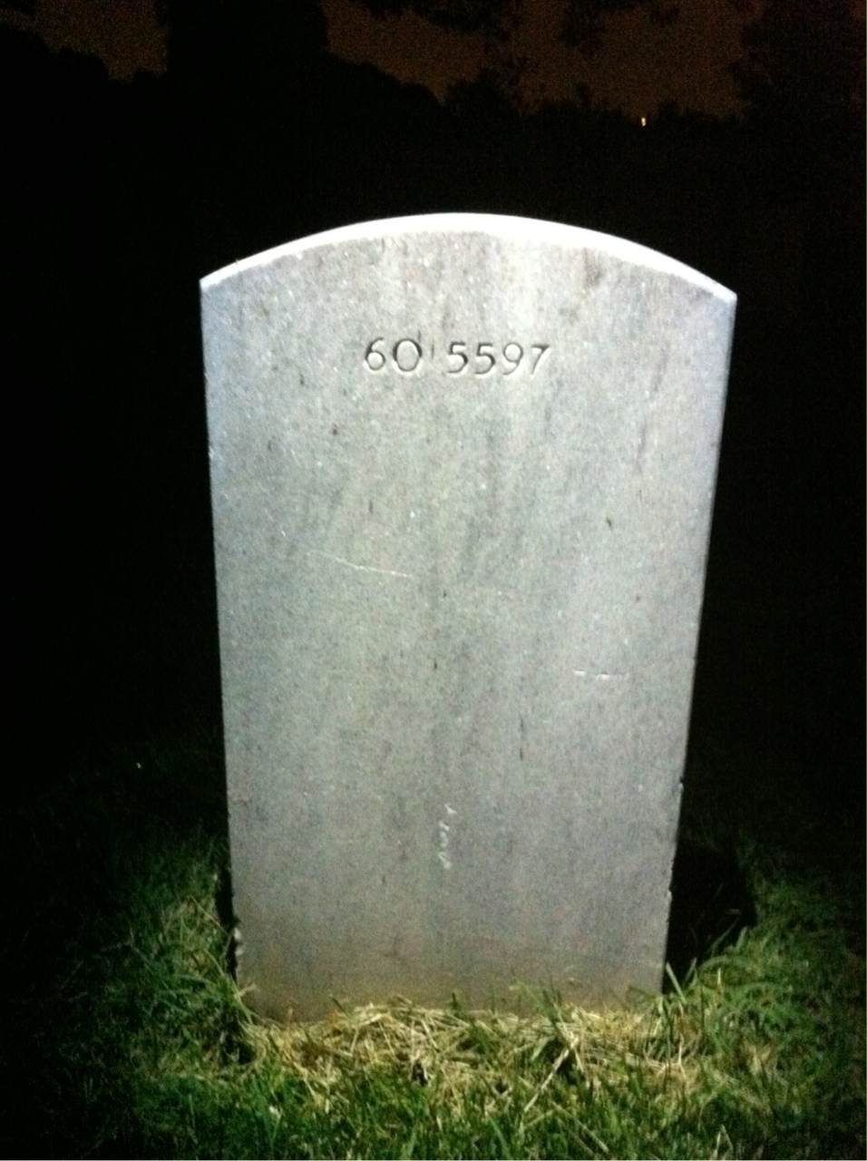 Back of headstone — James Aichele