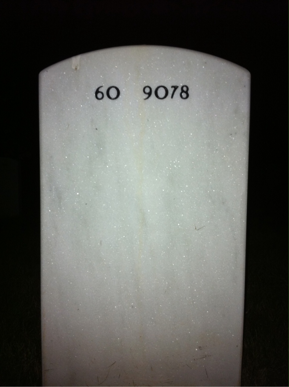 Back of headstone — Robert Anderson