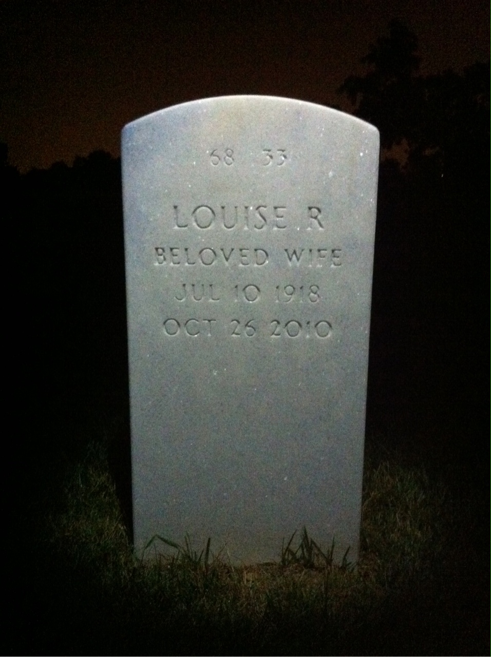 Back of headstone — Richard Cheatham