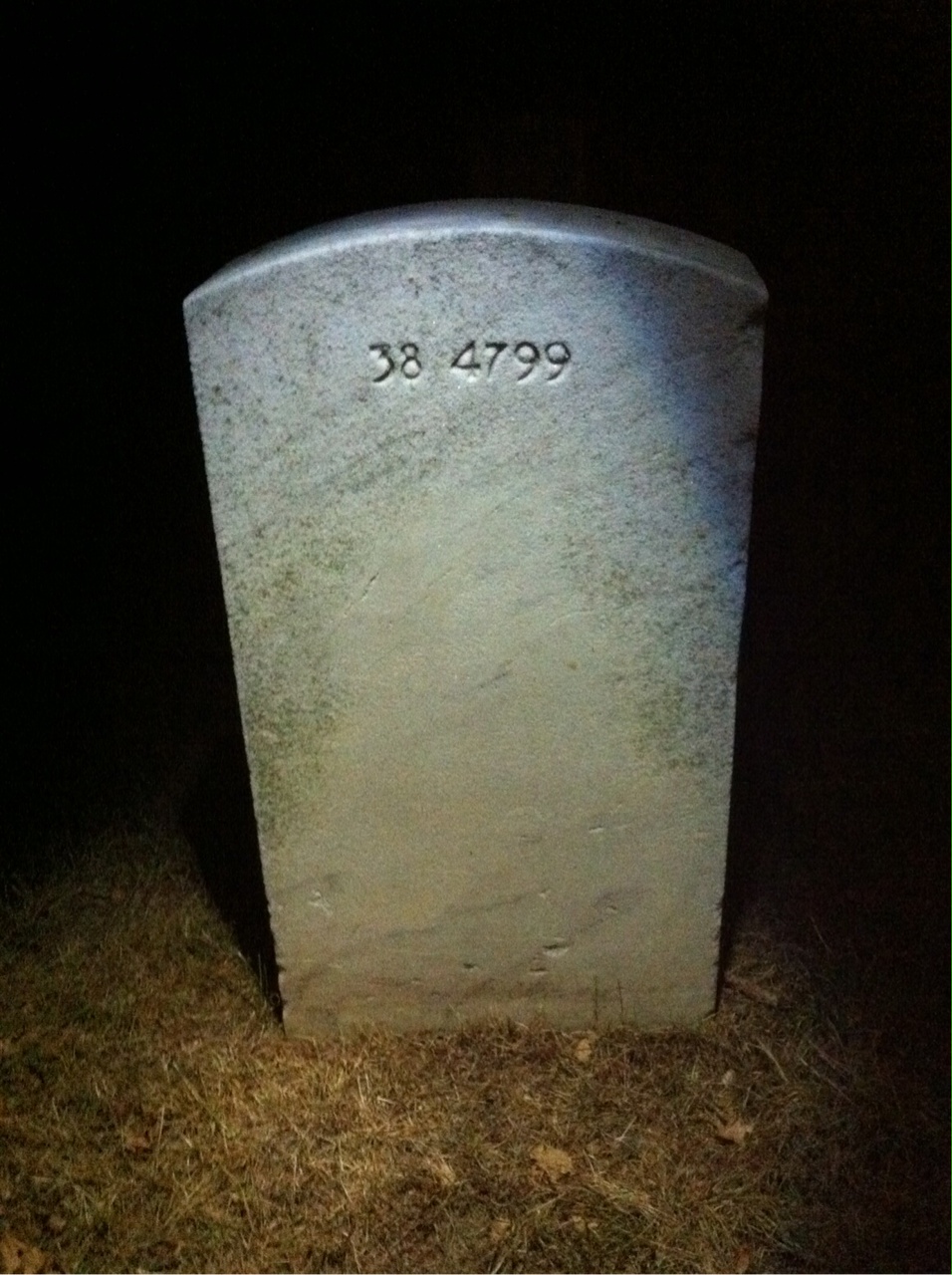 Back of headstone — Robert G Duncan