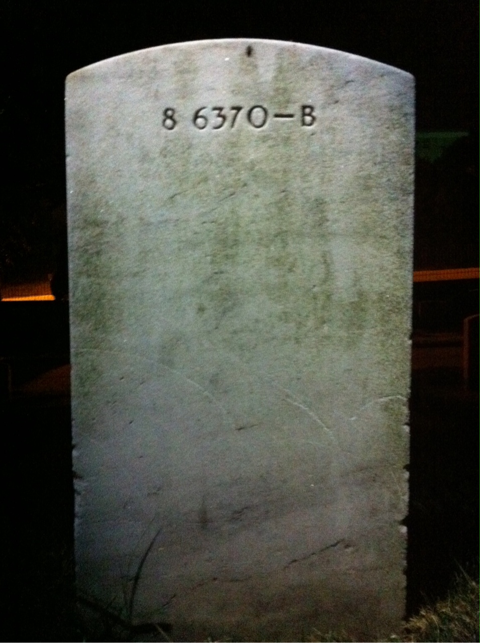 Back of headstone — Lydia Murchison