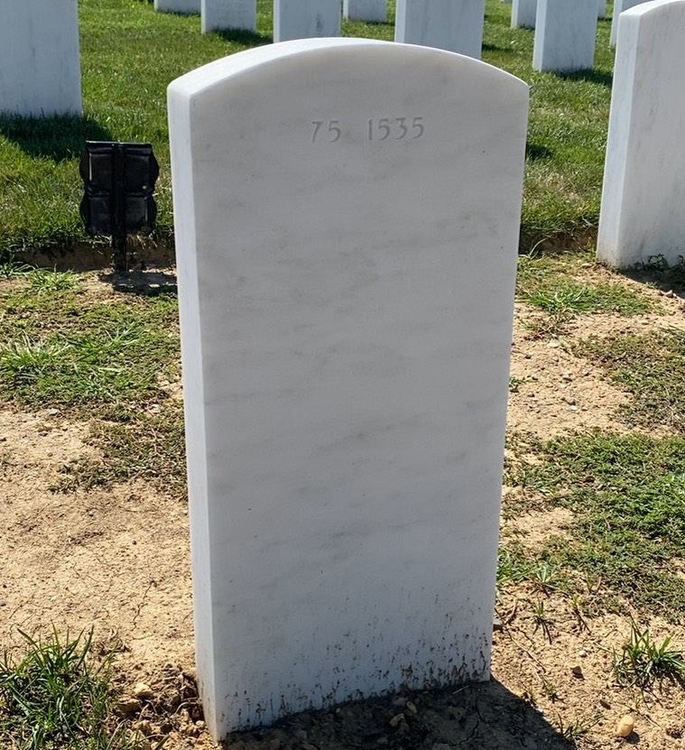 Back of headstone — Walter Mundt
