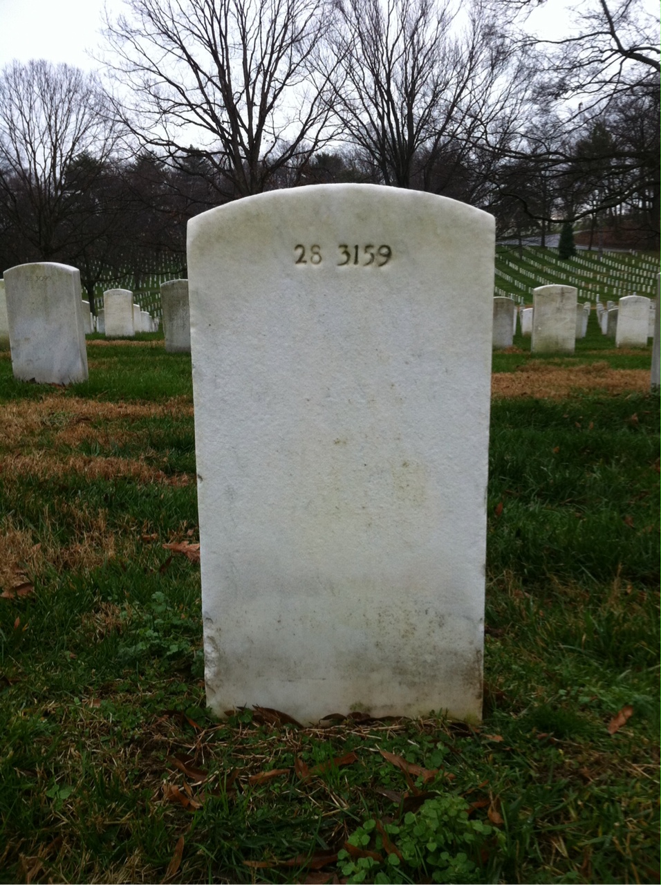 Back of headstone — Jack Adams