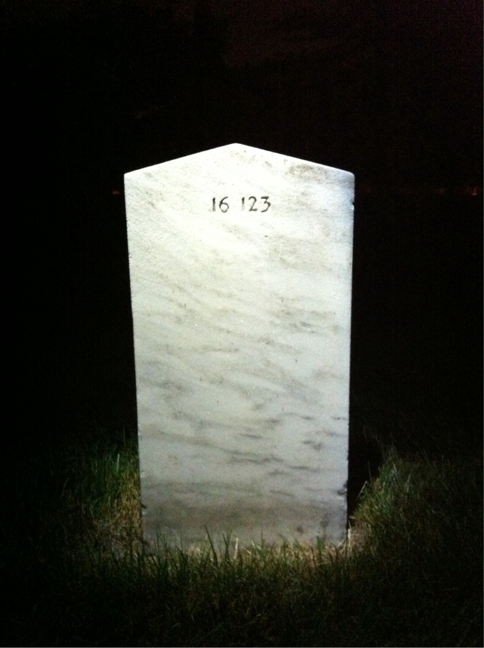 Back of headstone — John Armsworthy