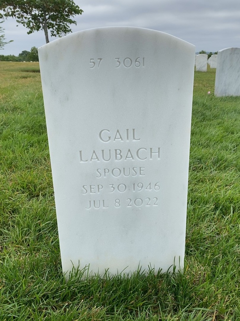 Back of headstone — John Allin