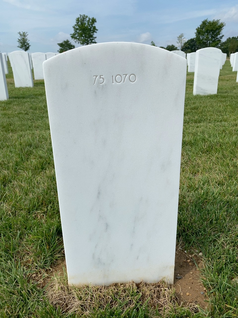 Back of headstone — John Roy Lemere