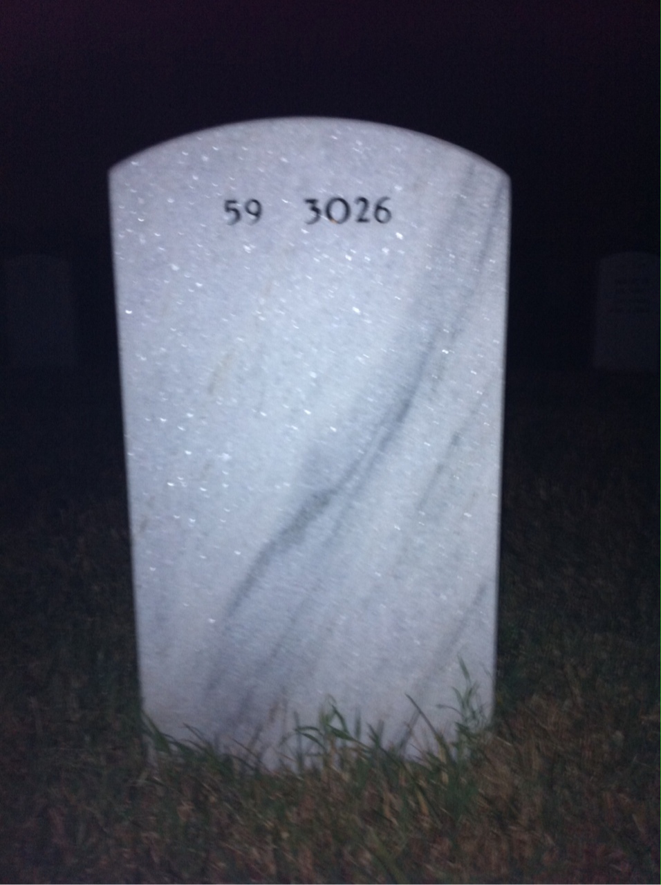 Back of headstone — William Richardson