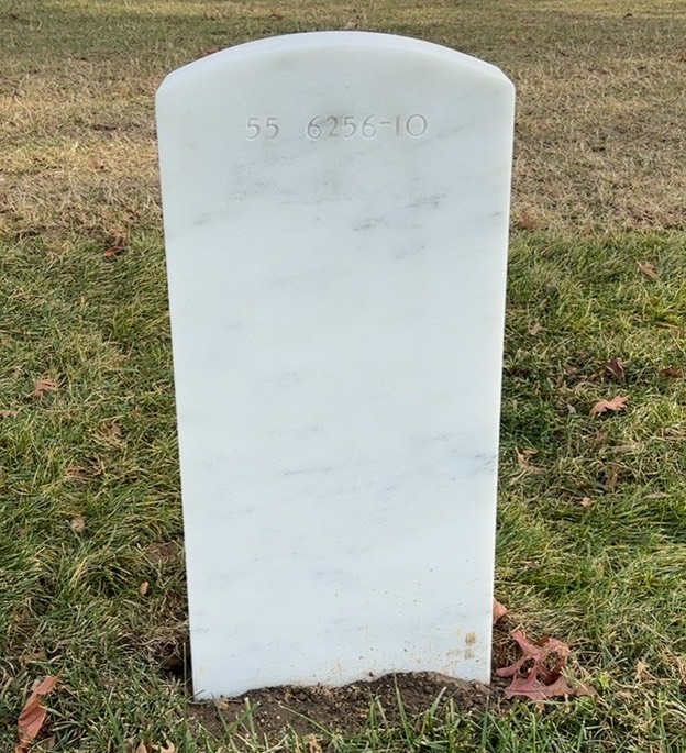 Back of headstone — Willie Manning