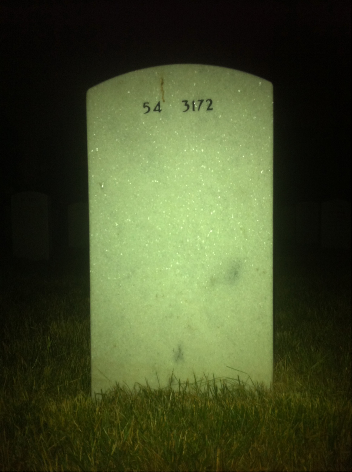 Back of headstone — Alfred Marsh