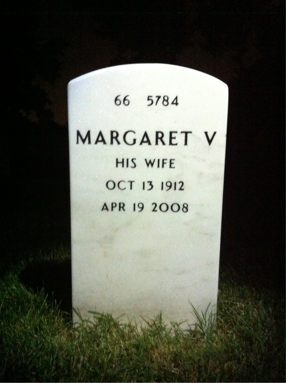 Back of headstone — Joseph Howard
