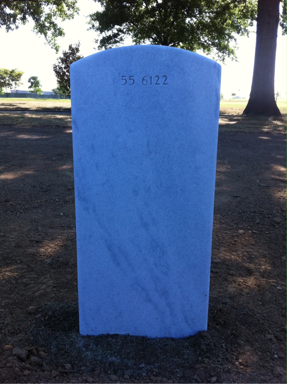 Back of headstone — Thomas Everett Perkins