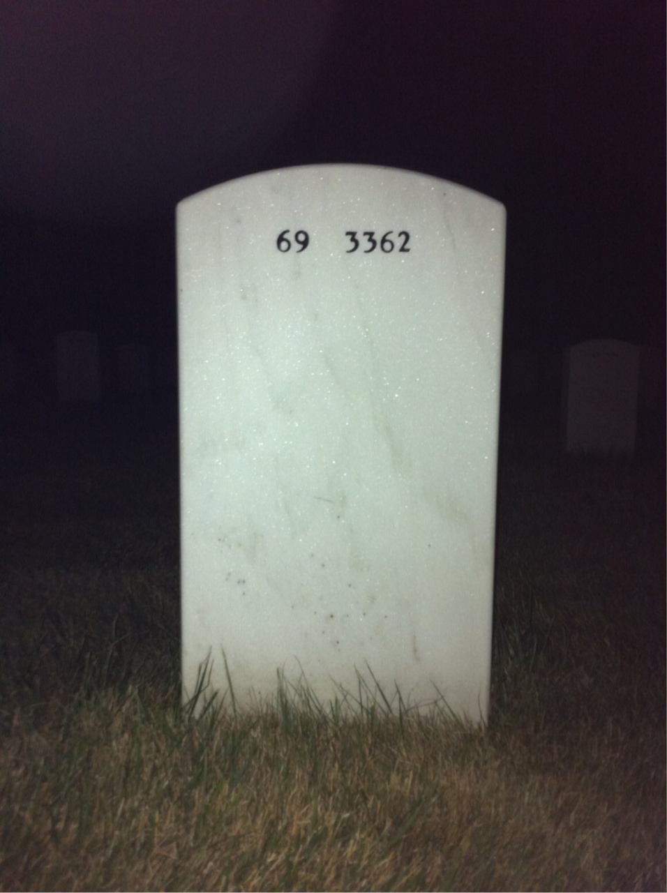 Back of headstone — John Cooper