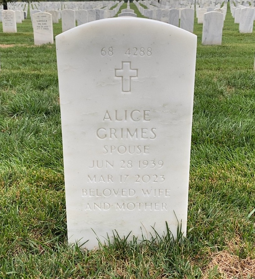 Back of headstone — William Edward Daeschner