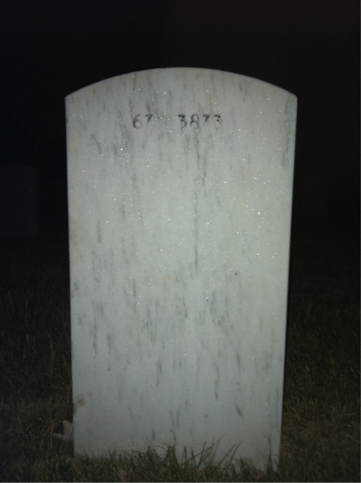 Back of headstone — Bertel Olsen