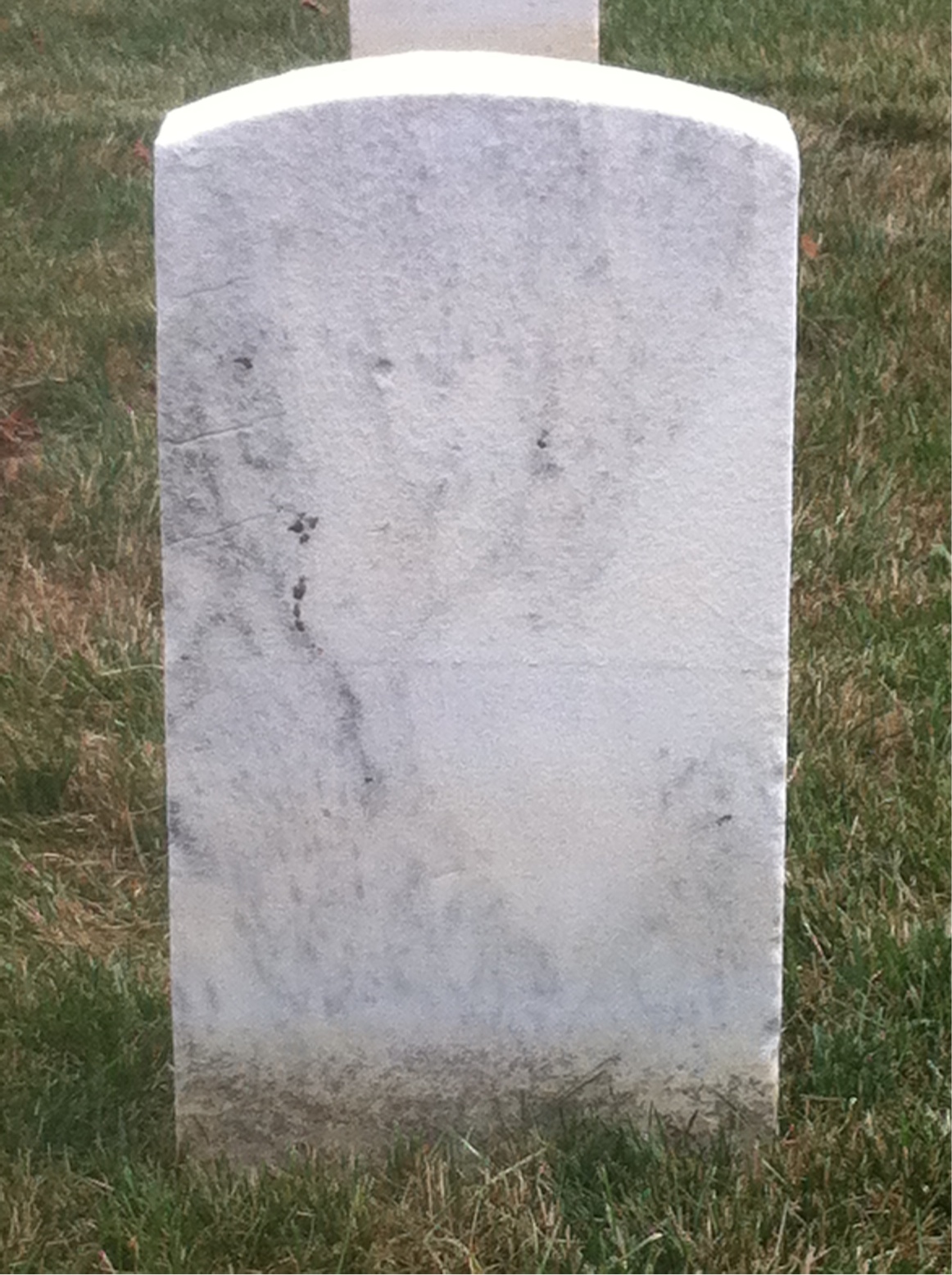 Back of headstone — Michael Murphy