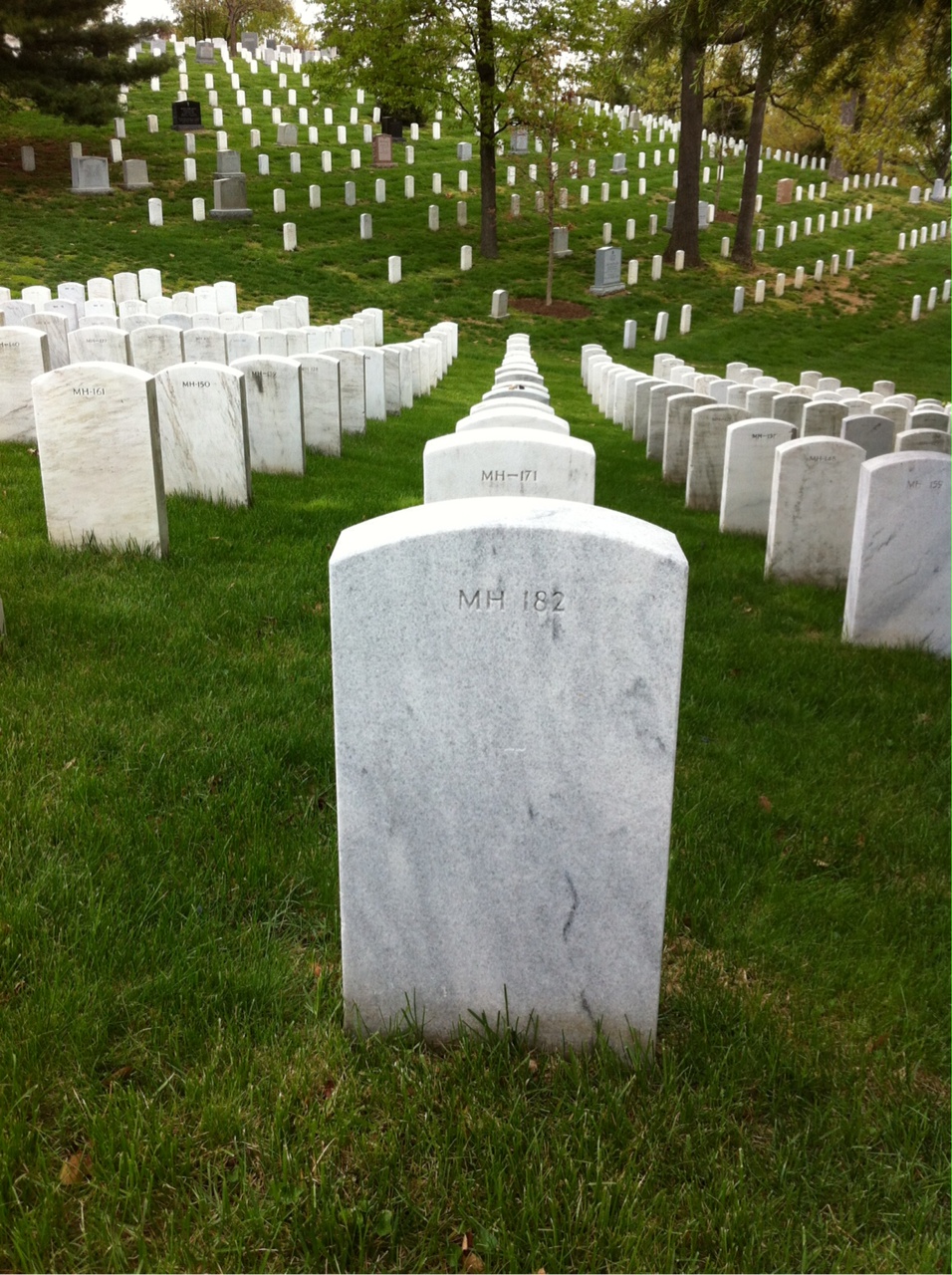 Back of headstone — Aubrey Myers