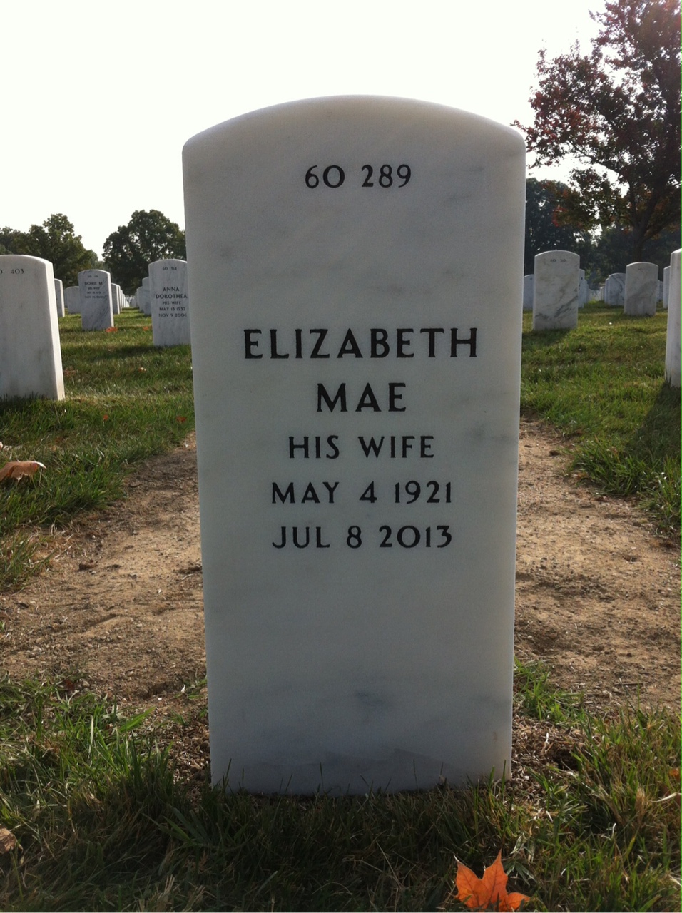 Back of headstone — Donald Campbell
