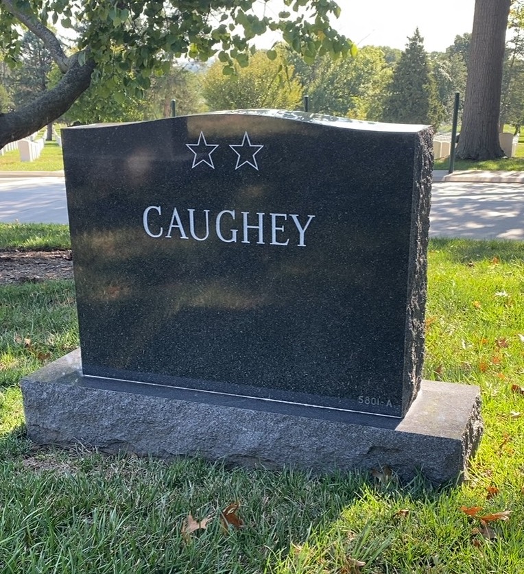 Back of headstone — John Caughey