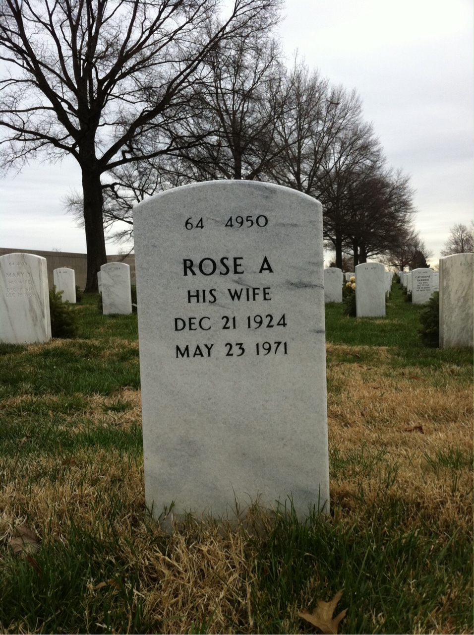 Back of headstone — Milton Lanchak