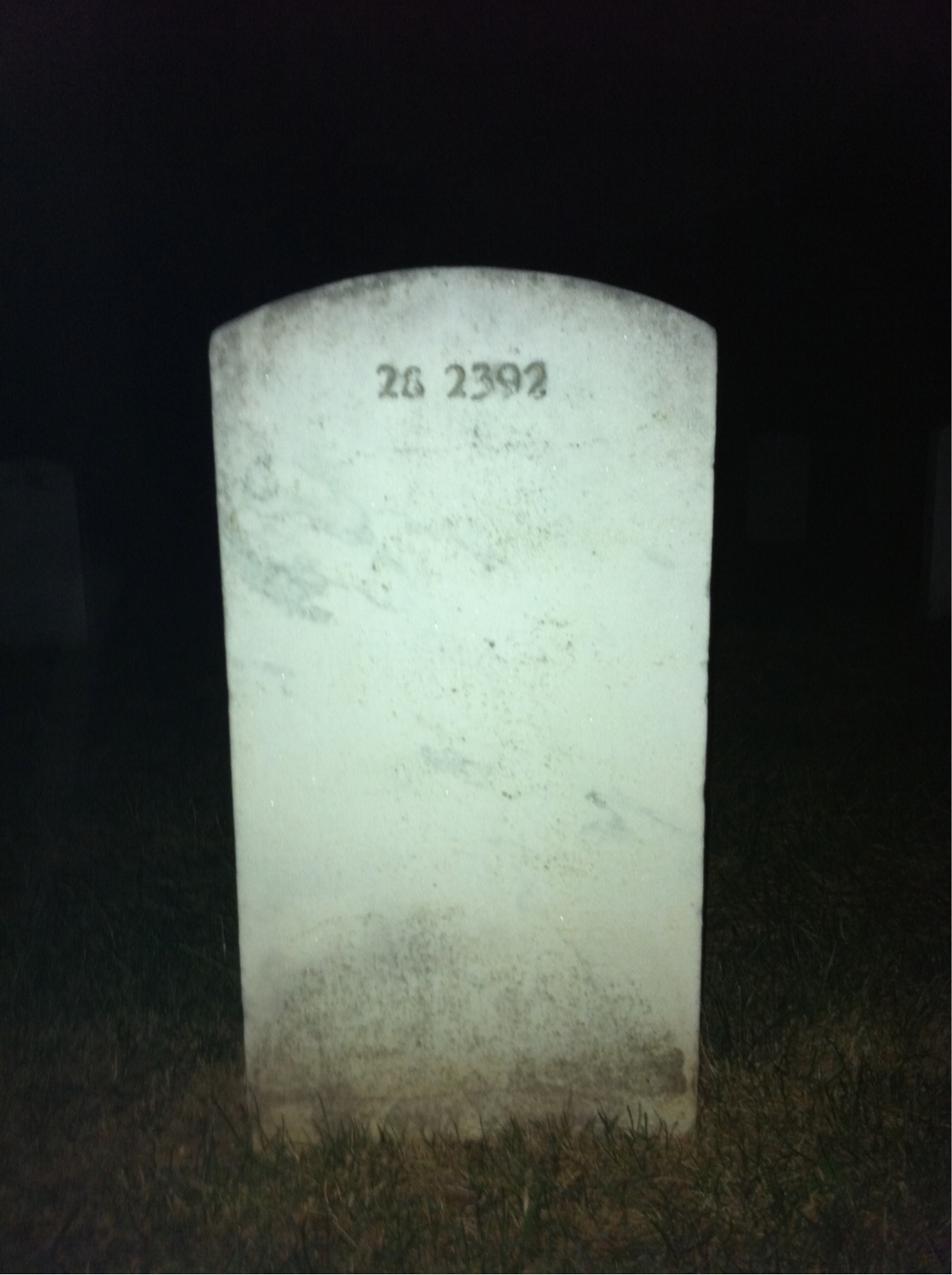 Back of headstone — Stefan Aleksa
