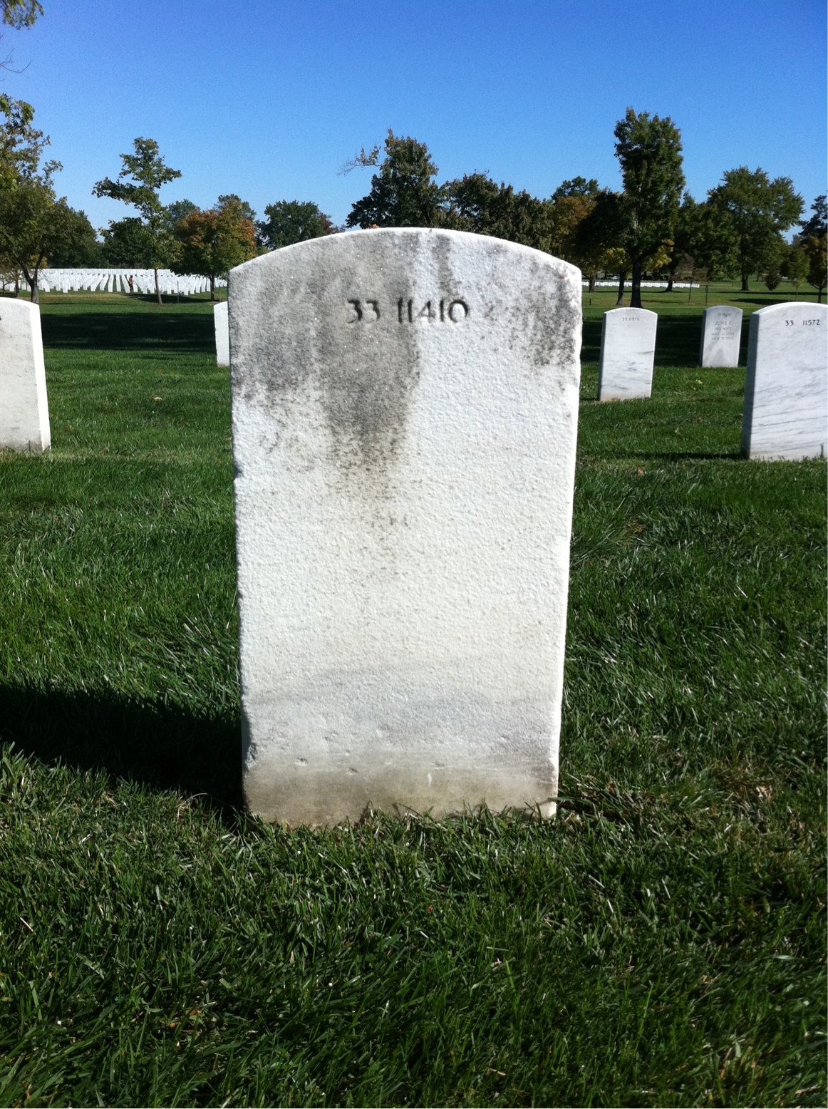 Back of headstone — Joe Bales