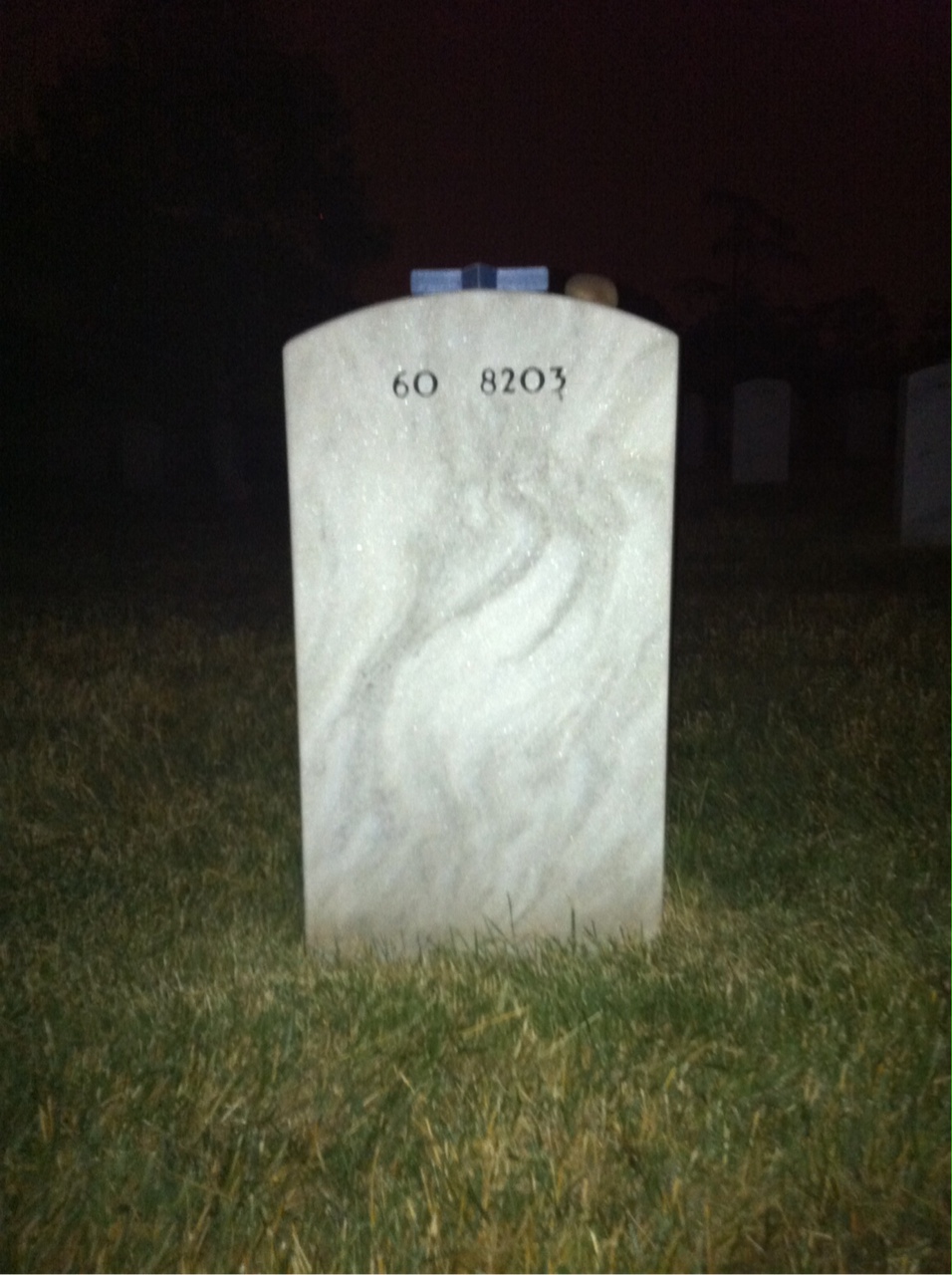Back of headstone — Travis Youngblood
