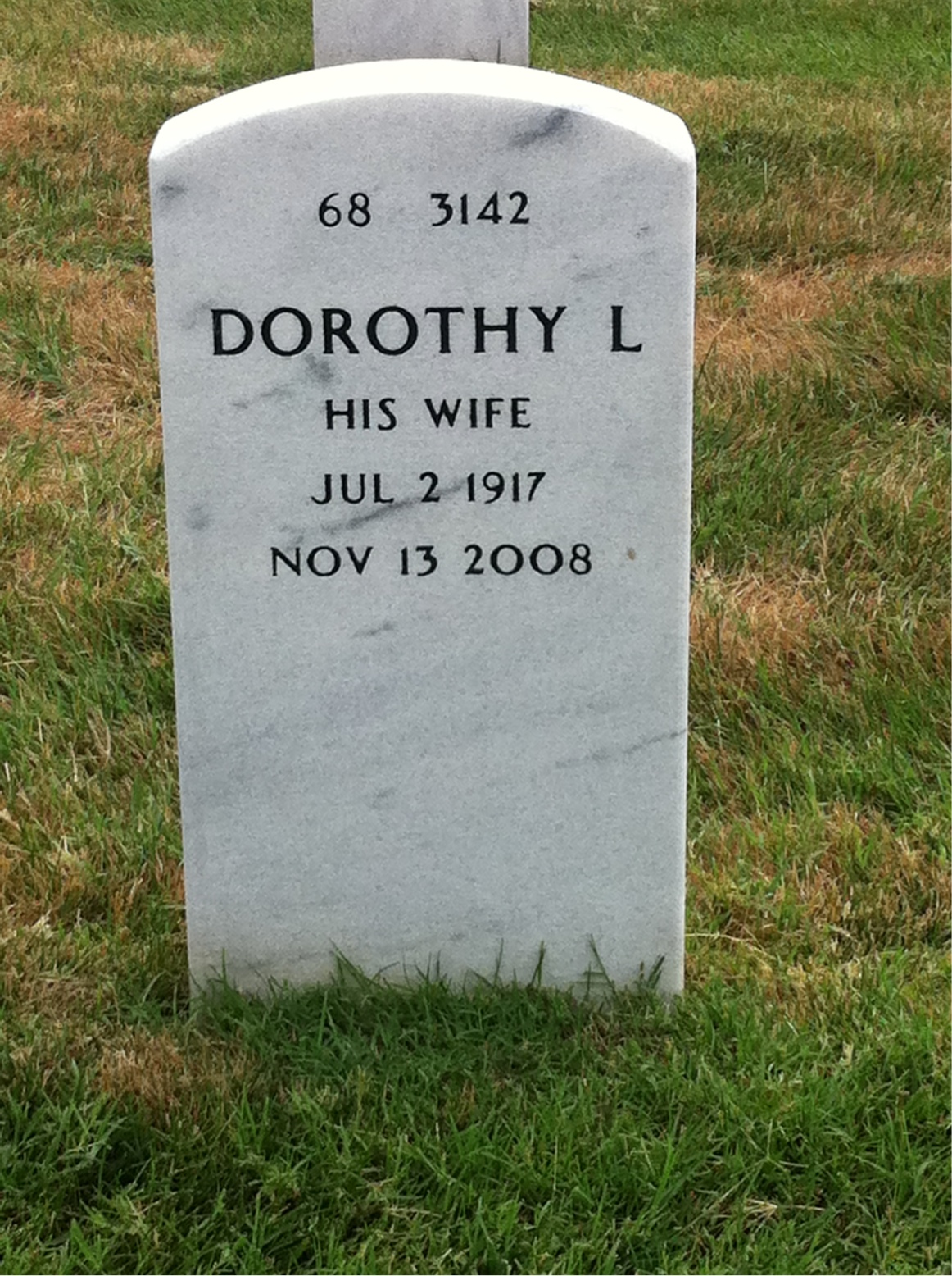 Back of headstone — Otto Kemp