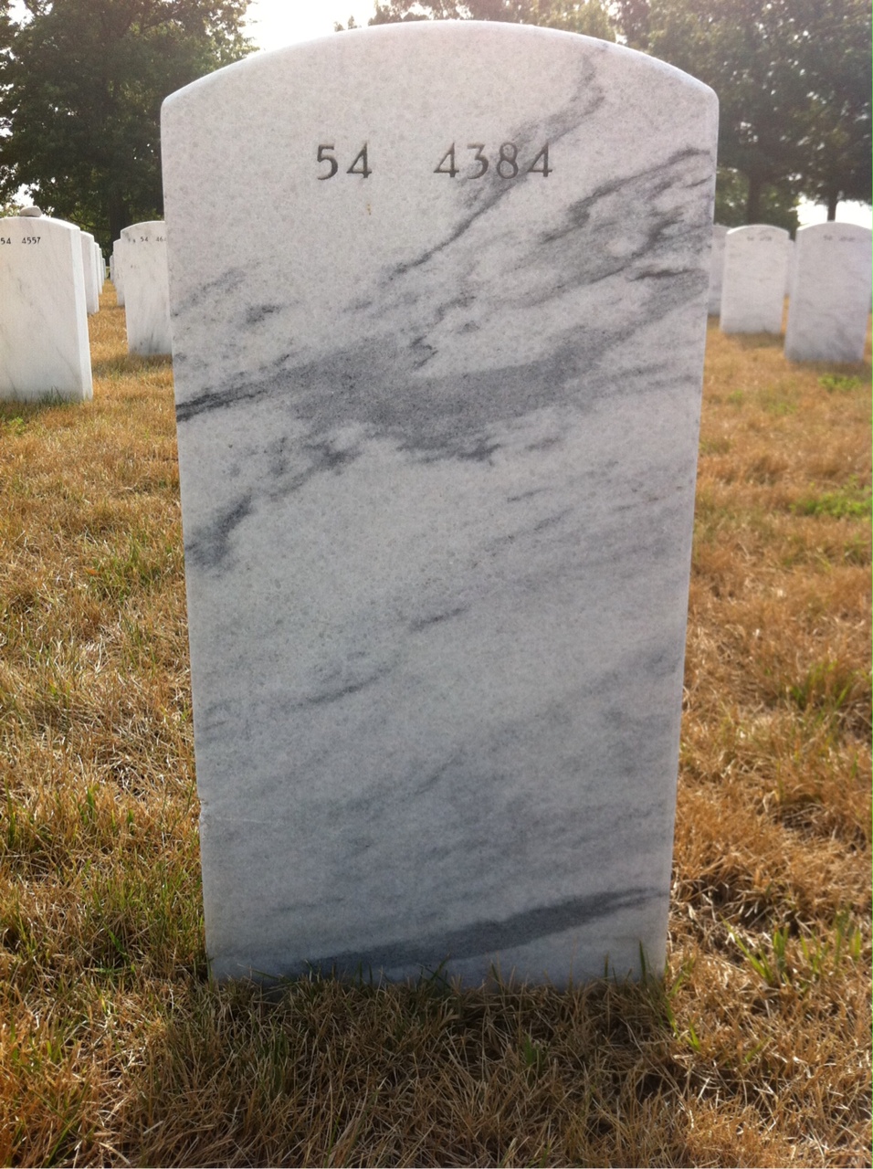Back of headstone — John Mcmellon