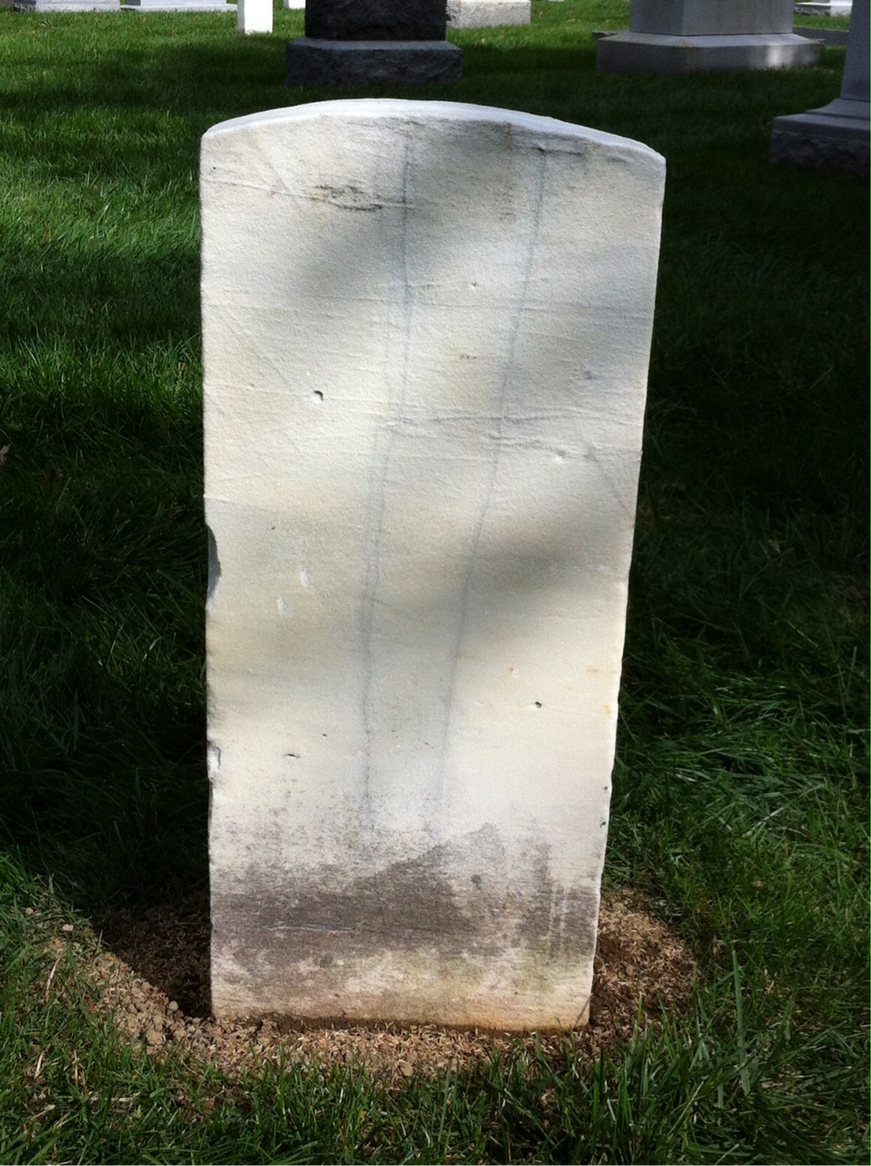 Back of headstone — Joseph Ballou