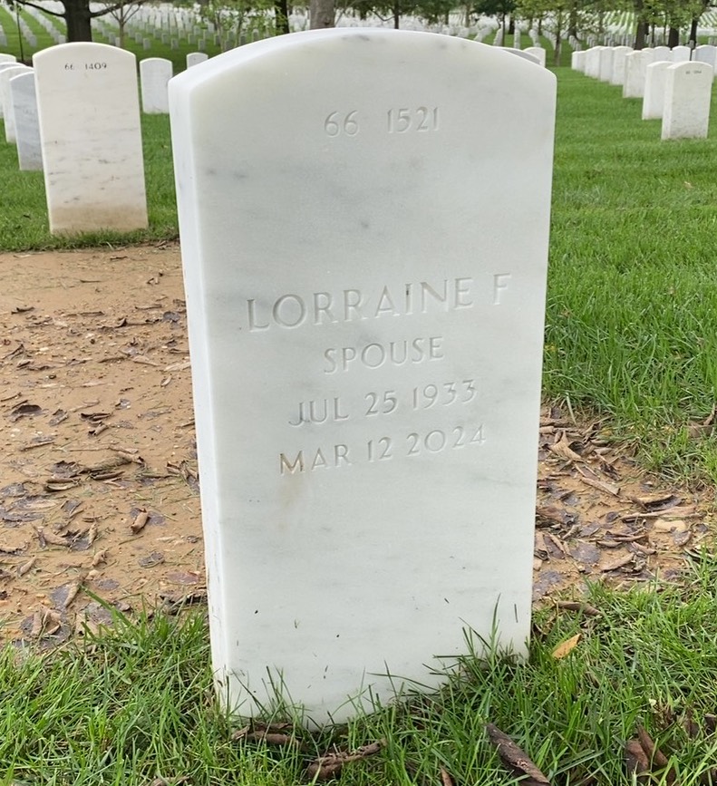 Back of headstone — Joseph Sandifer