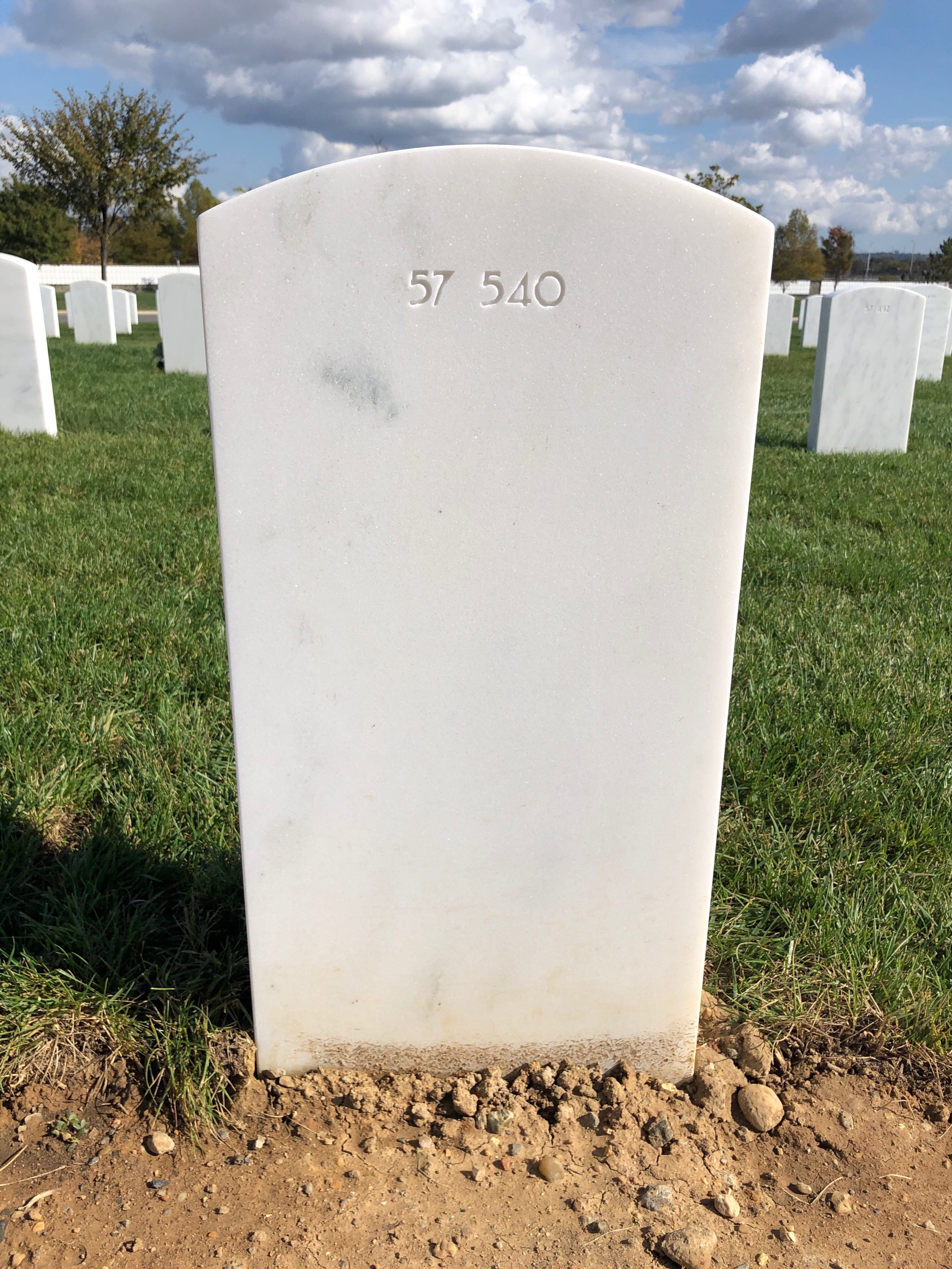 Back of headstone — Samuel Peter Huhn