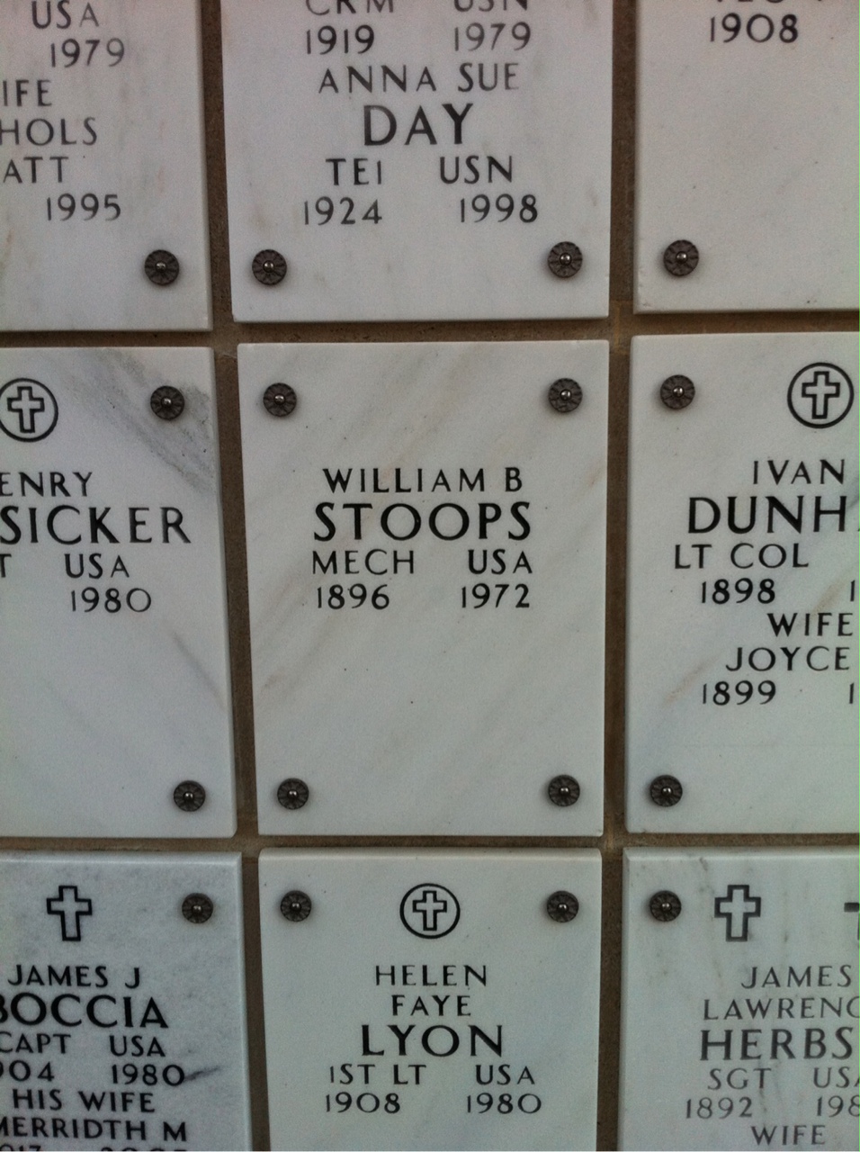 William B Stoops
