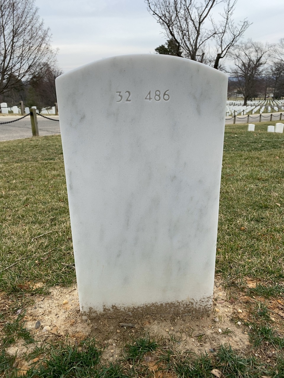 Back of headstone — William T Paul