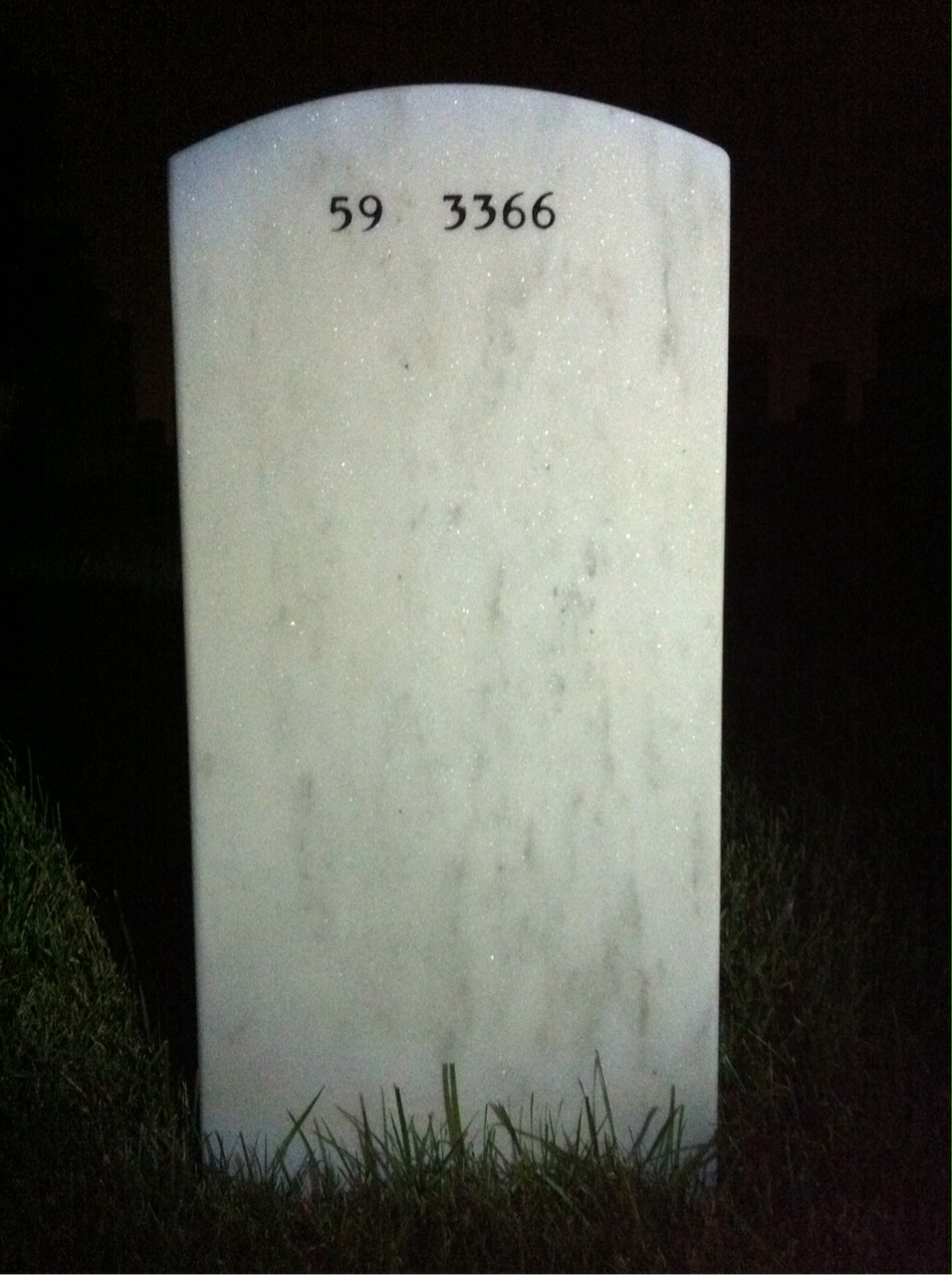 Back of headstone — William Todd