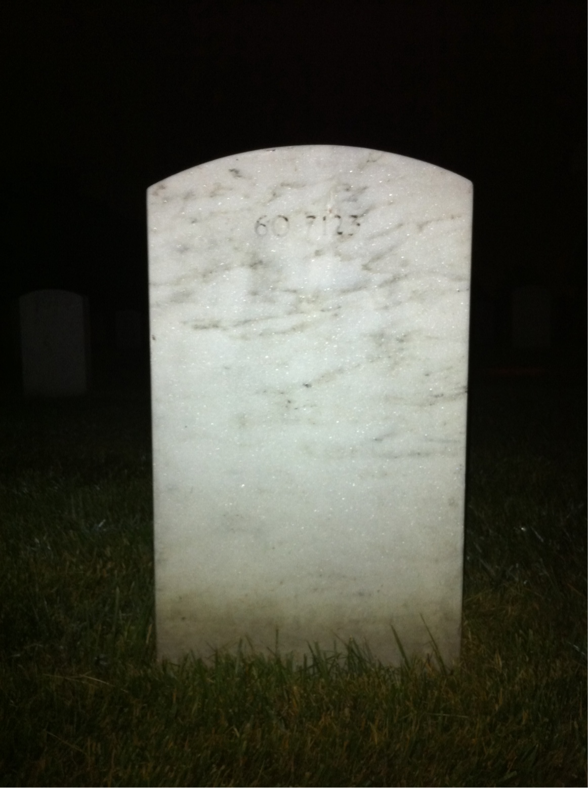Back of headstone — Enoch Alexander