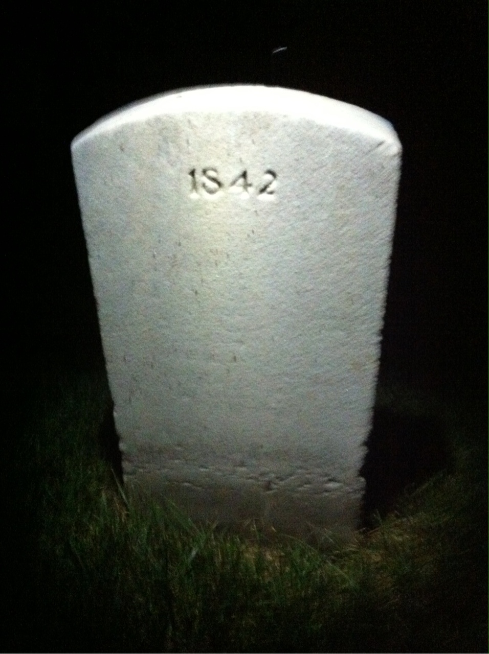Back of headstone — Charles Anderson