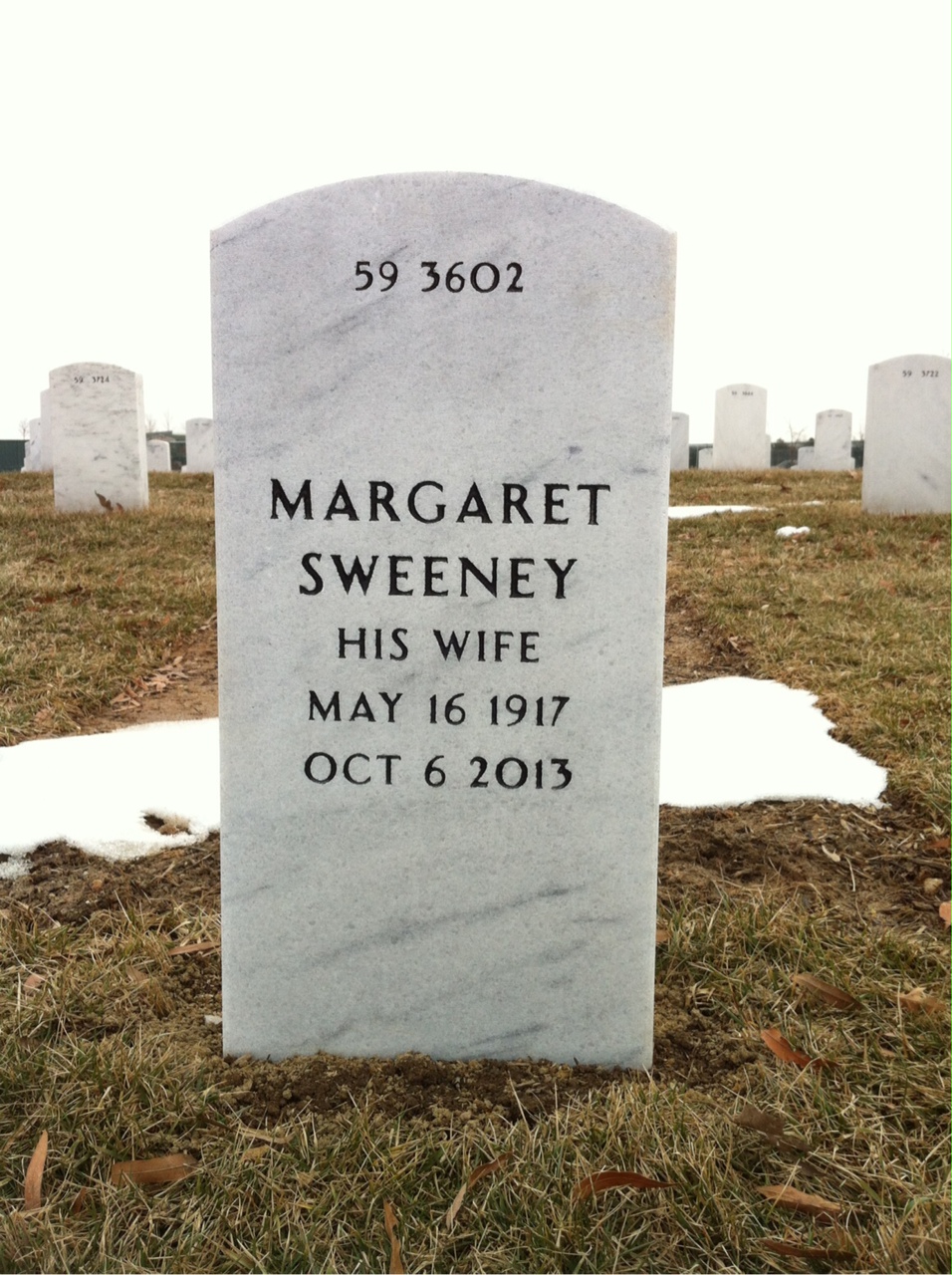 Back of headstone — Ernest Wells