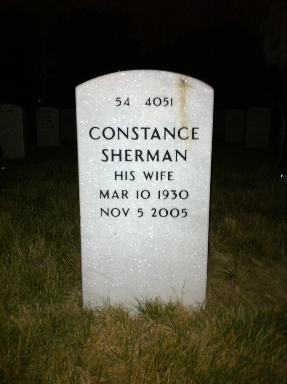 Back of headstone — George Patrick