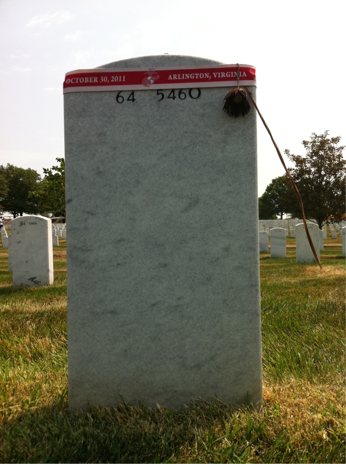 Back of headstone — Michael Butler