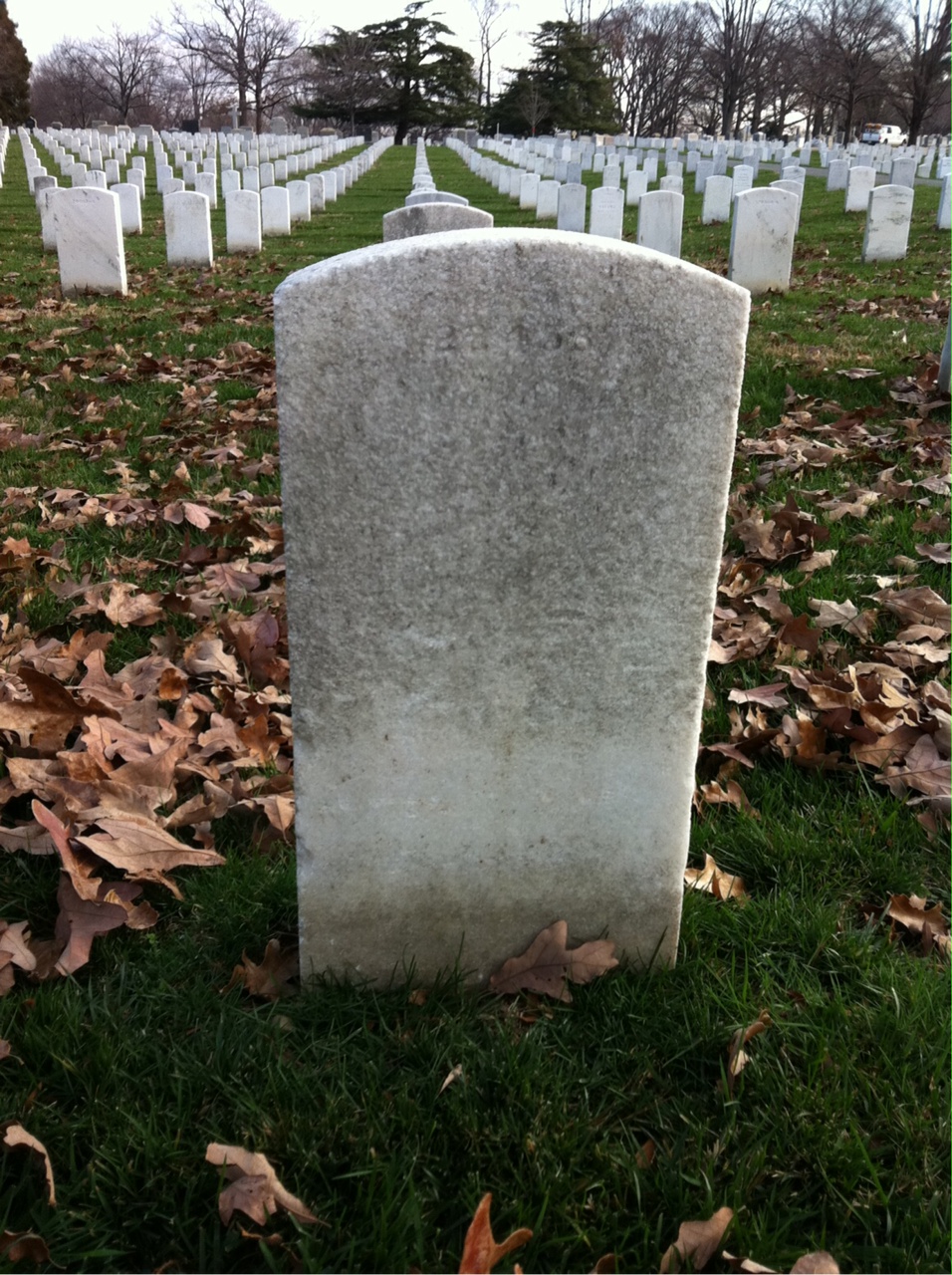 Back of headstone — Joseph Cummins