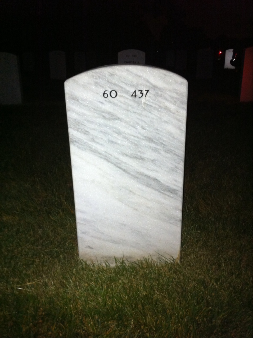 Back of headstone — Laurence Bairstow
