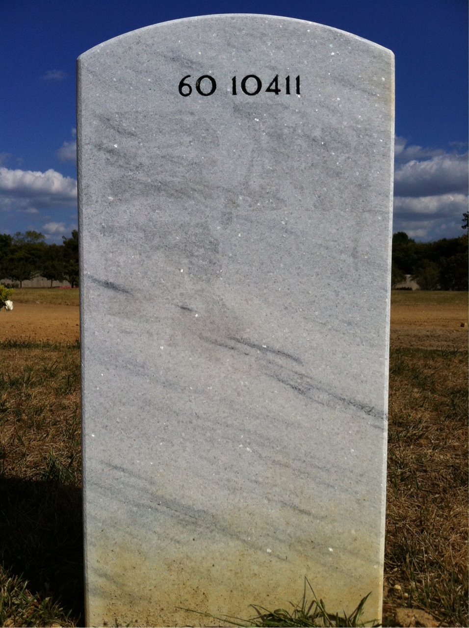 Back of headstone — Johnny Ayala
