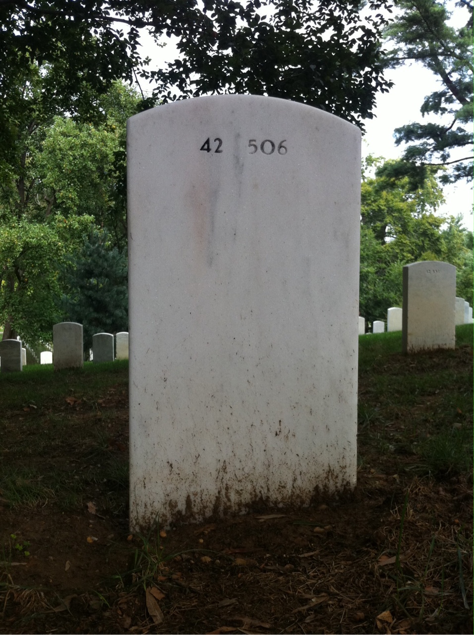 Back of headstone — Margaret Moffett
