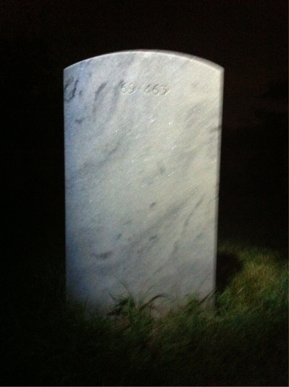 Back of headstone — Charles Anderson