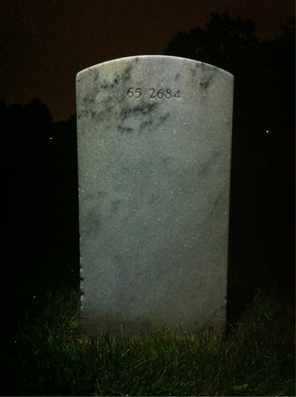 Back of headstone — Wendell Royce Neisz