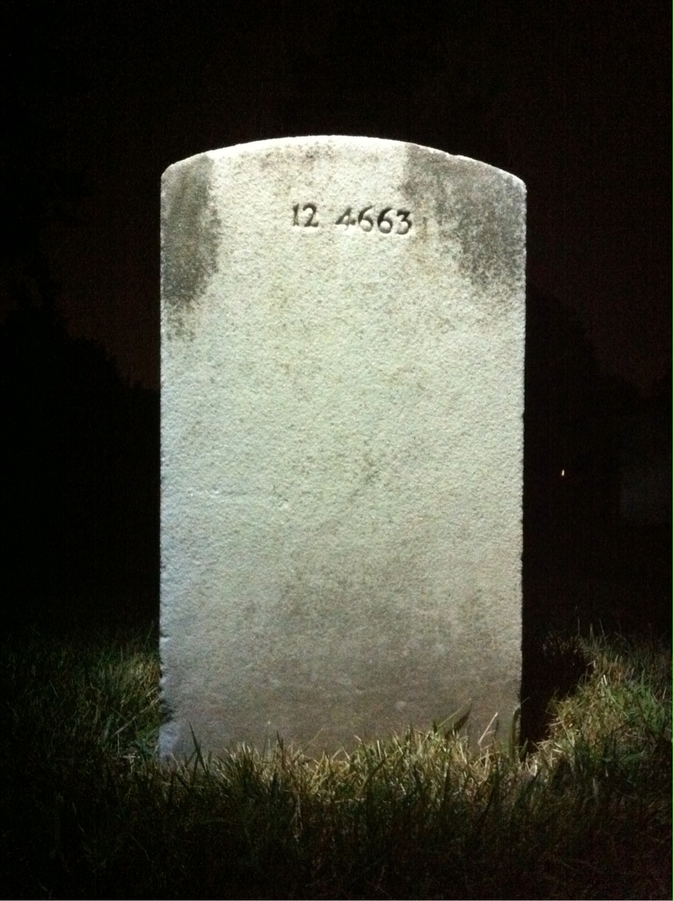 Back of headstone — Thomas Moore