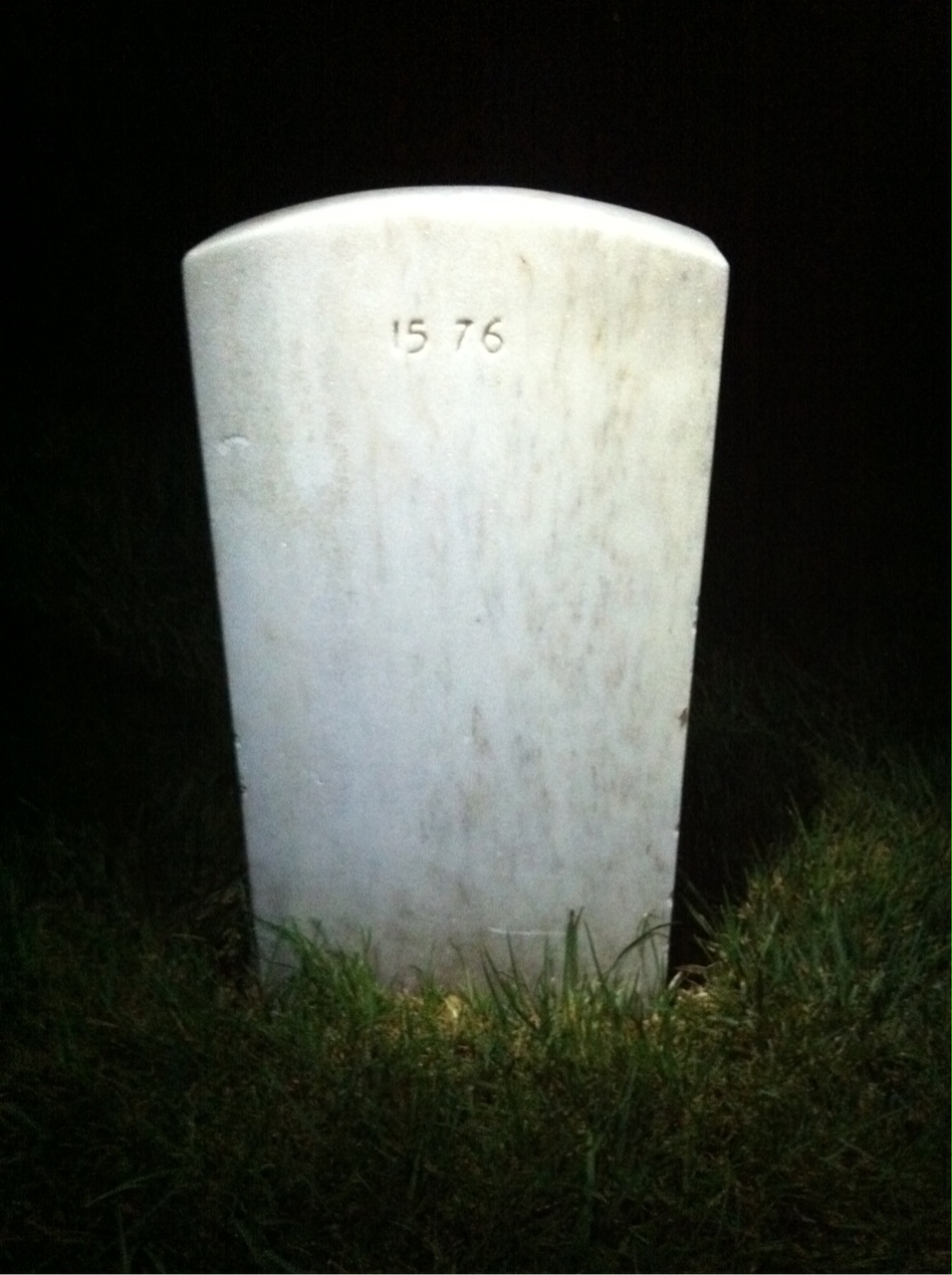 Back of headstone — Mary Murphy