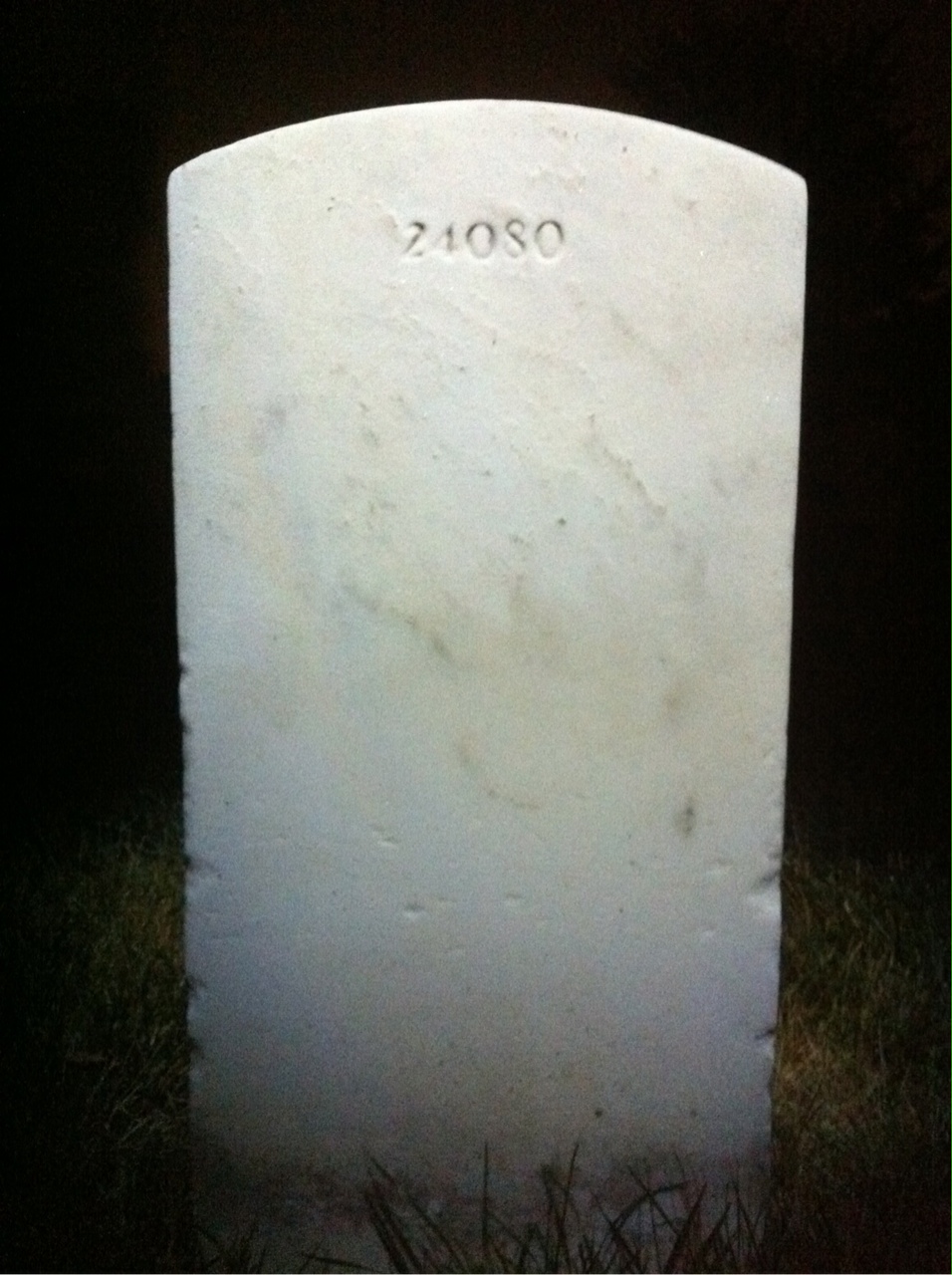 Back of headstone — Michael Collins