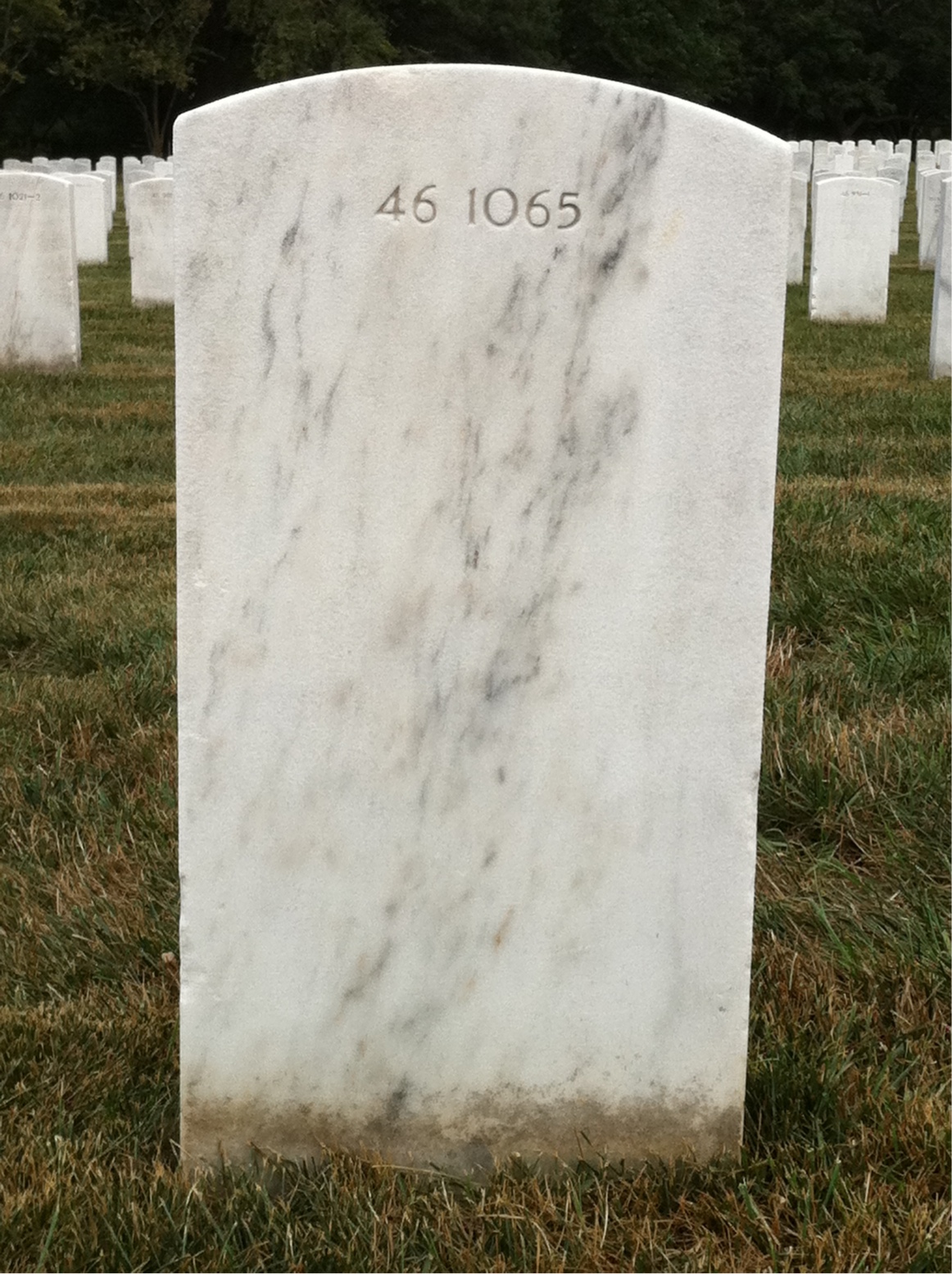 Back of headstone — Henry Melrose