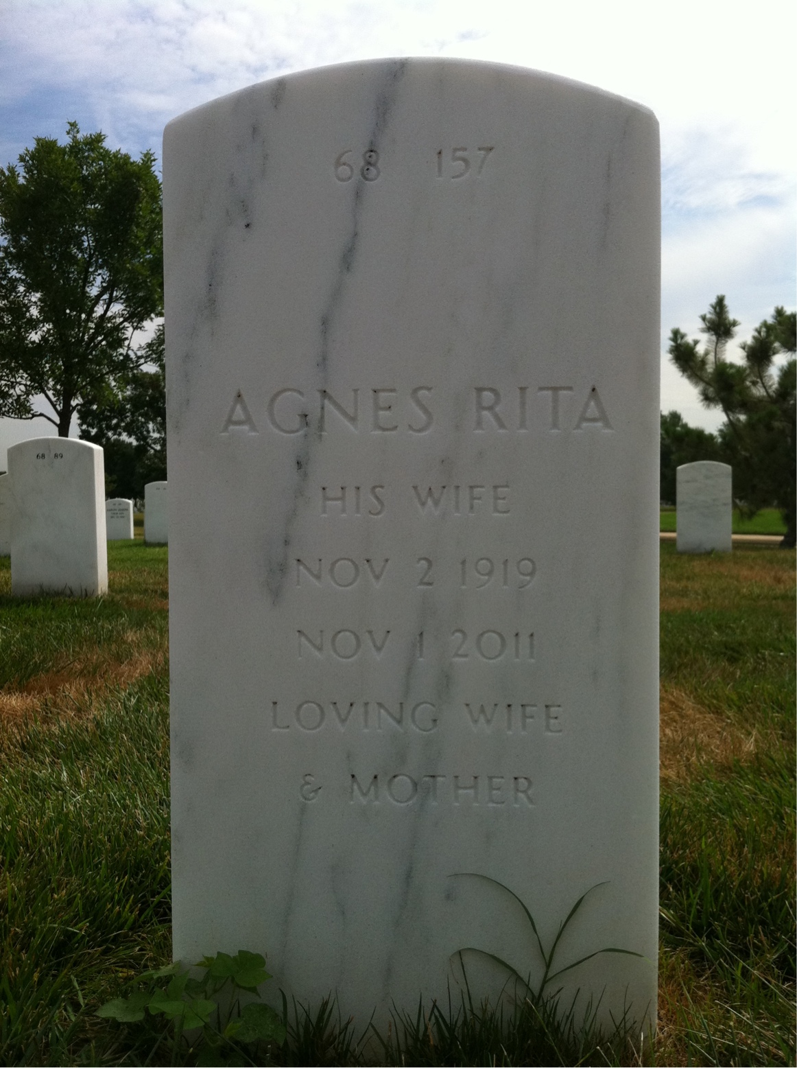 Back of headstone — Edward Steadman